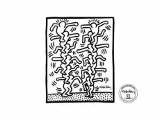 Sticker "two stack of figures" de keith haring