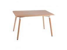 Table à manger 160cm plateau bois basic