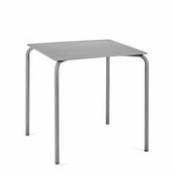 Table carrée August / Aluminium - 70 x 70 cm - Serax gris en métal
