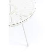 Table d'appoint Acapulco 50cm blanche Kare Design