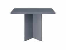 Table de salle à manger matilda carrée laquée mdf 3cm gris 100x100cm 108240