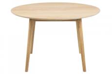 Table ronde en bois clair L120