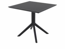 Table sky 800x800 - resol - noir - polypropylène 800x800x740mm