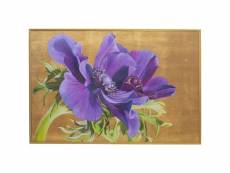 "tableau fleurs violettes 150x100cm"