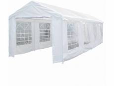 Tente de réception "celia" en polyéthylène - 25.81 m² - 890 x 290 x 270-200 cm