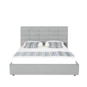 Tête de lit capitonnée grise 160 cm - Confort Designetsamaison