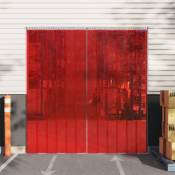 Vidaxl - Rideau de porte rouge 300 mmx2,6 mm 10 m pvc