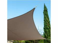 Voile d'ombrage taupe werkapro 5 x 5 m