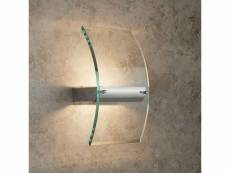 Wall bracket led, bevelled curved glass, chrome 4115-LED