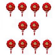 10 PièCes SéRies Lanternes Chinoises Rouges, DéCor pour le un Chinois, Du Chinois, DéCor de CéLéBration Du des Lanternes