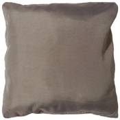 1001kdo - Coussin passepoil 40 x 40 cm taupe