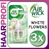 3 x Airwick WHITE FLOWERS diffuseur flacon recharge