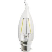 Ampoule Led Flamme Coup de Vent Filament 4 watt (éq. 42 Watt) Culot B22 à baïonnette