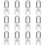 Beijiyi - Lot de 12 Ampoule Halogène G9 40W 230V Dimmable 0-100%, 480LM, Blanc Chaud 2700K, G9 Bi-Pin Base Halogène Lampe, Sans Scintillement, pour