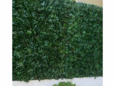 Brise-vue treillis en feuilles vigne vierge verte en pvc - dim : 1,00m x 2m