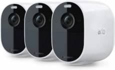 Caméra de vidéosurveillance sans fil Arlo Essential Spotlight 1080p blanche lot de 3