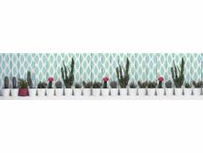 Chemin de cuisine, 100% made in italy, tapis résistant aux taches avec impression numérique, tapis antidérapant et lavable, modèle cactus - bonita, cm