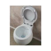 Clean Flush wc cuvette suspendue Planet Abattant standard blanc