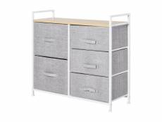 Commode meuble connie grise