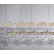 Dmora - Ensemble de quatre chaises pliantes, couleur