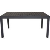 Ebuy24 - Marbella Table de salle à manger avec extension supplémentaire, 160, 240 cm, noir, noir.