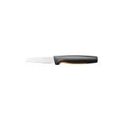Fiskars - Couteau à Légumes, Functional Form, Lame Droite, Longueur Totale : 20 cm, Acier Inoxydable Japonais/Plastique, 1057544 (1057544)