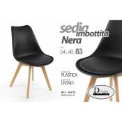 Iperbriko - Chaise d'étude de salon moderne pieds