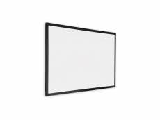 Ivol - tableau blanc avec cadre noir - magnétique - 60 x 90 cm