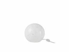 Lampe dany taches rond verre blanc small - l 18,5 x