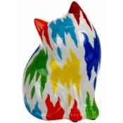 Le Monde Des Animaux - Tirelire chat pop multicolore