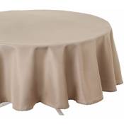 Nappe anti-taches ronde Ophy - Diam. 180 - Beige