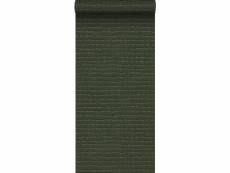 Papier peint peau de crocodile vert mousse - 347781 - 0,53 x 10,05 m 347781