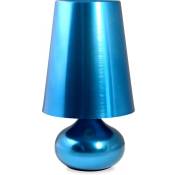 Privatefloor - Lampe de table métallique Bleu - Métal,