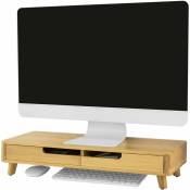 Sobuy - Support de Moniteur,Ordinateur Portable ou écran tv Réhausseur d'écran en Bambou ® BBF06-N