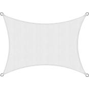 Sol Royal - Voile d'ombrage SolVision 100% polyester enduit de polyuréthane Blanc, 400x300 cm