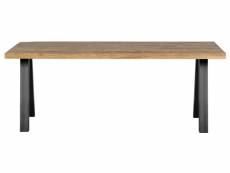 Table à manger - bois de manguier - naturel - 78x180x90