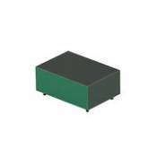 Table basse Bloc Small / 1 tiroir - 64 x 45 cm - Established & Sons vert en bois