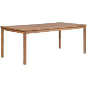 Table d'extérieur Table de salon de jardin - 200x100x77 cm Bois solide de teck BV350835