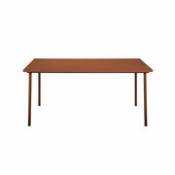 Table rectangulaire Patio / Inox - 160 x 100 cm - Tolix rouge en métal
