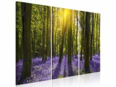 Tableau hyacinth field (3 parts) taille 120 x 80 cm PD10031-120-80