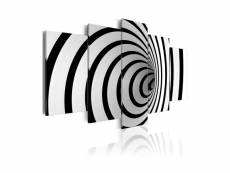 Tableau - vortex blanc et noir-100x50 A1-N1426