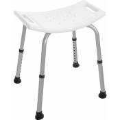 Tabouret pour handicapés en ABS et aluminium réglable Feridras Comfort 289002-B blanc - blanc