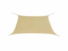 Voile de parasol tissu oxford carré 2 x 2 m beige 43020