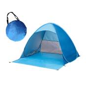 Aiducho - Pop-Up Tente De Plage Protection Uv Upf 50+, Abris Solaires Imperméables Pour Camping Familial, Pêche, Pique-Nique. 2 Personnes, Bleu (150