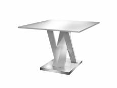 Bergen - table repas rectangulaire l160cm coloris blanc
