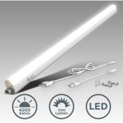 B.K.Licht réglette LED pour cuisine et atelier, platine LED 15W, longueur 873 mm, 1200 Lm, lumière blanche neutre 4000K