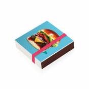 Boîte d'allumettes Burger / 10 x 10 cm - Image Republic multicolore en papier