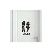 Bricolage Amovible Homme Femme Toilettes Toilettes Salle de Bains wc Signe, Accessoires de Porte Sticker Mural Décor à la Maison pour Enfants Salon