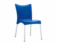 Chaise de jardin empilable juliette , bleu