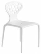 Chaise empilable Supernatural / Plastique - Moroso blanc en plastique